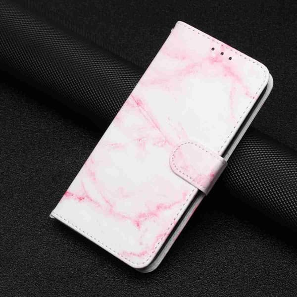 Plånboksfodral för Samsung Galaxy S26 Plus Ställfunktion Konstläder Rosa Marmor