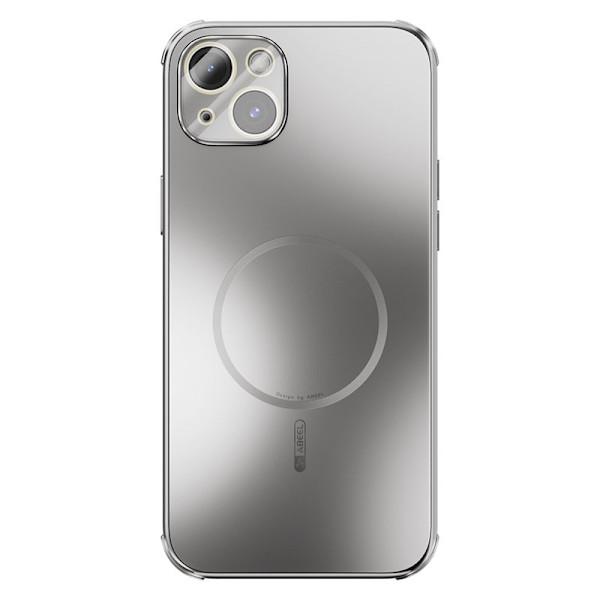 ABEEL Mobilskal till iPhone 15 Plus Magnetiskt TPU PC Kylmatte Grå
