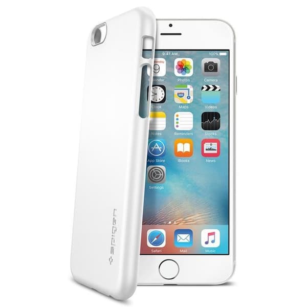 SPIGEN Ultra Thin Fit Skal till Apple iPhone 6/6S (Vit) Vit