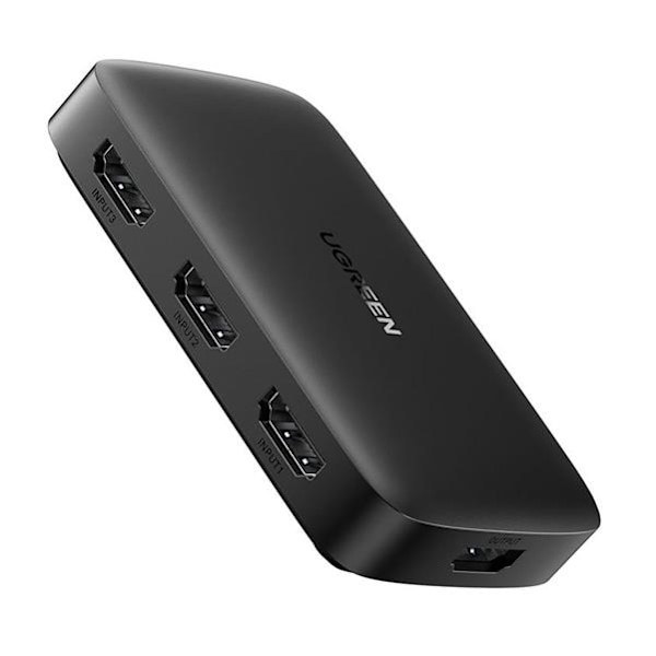 Ugreen Splitter Switch HDMI - 3x HDMI 4K 30Hz - Svart Svart