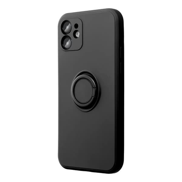 Mobilskal till iPhone 17 Pro Silikon Ring - Svart Svart