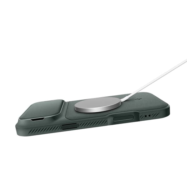 Spigen Mobilskal till iPhone 17 Pro MagSafe Optik Armor - Abyss Grön Grön
