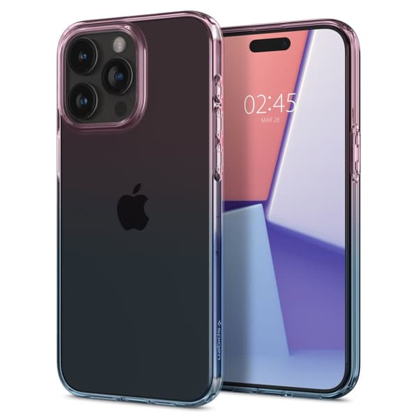 Spigen Mobilskal till iPhone 15 Pro Liquid Crystal - Gradation Rosa Rosa