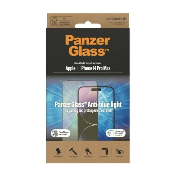 PanzerGlass iPhone 14 Pro Max Skärmskydd Anti-blue light - Transparent