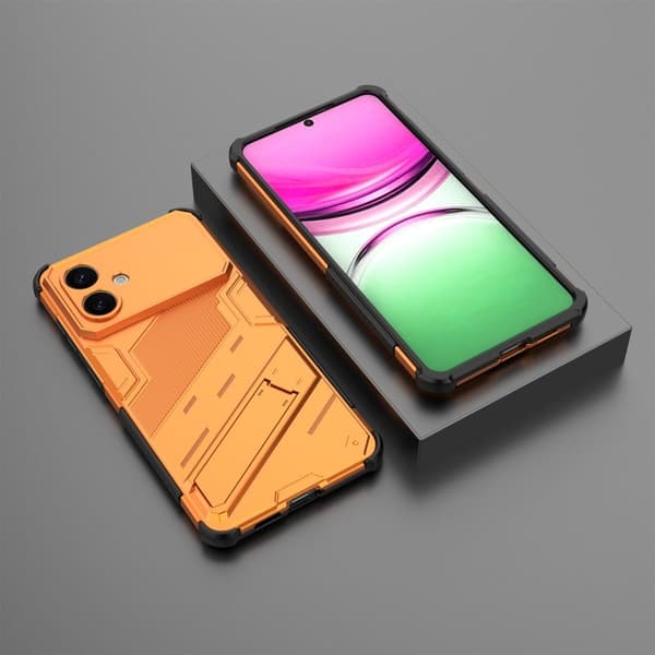 Mobilskal till Samsung Galaxy S26 Plus Plast Stötsäker Med Ställ - Orange