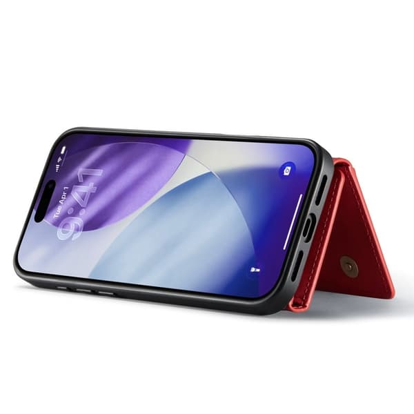 DG.MING M1 Series Mobilskal till iPhone 17 Pro Kickstand Röd