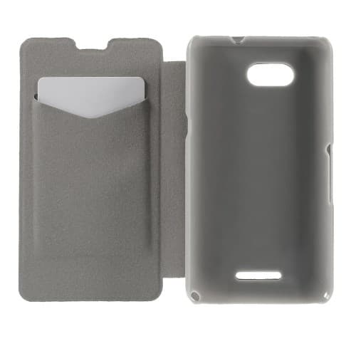 Sony Xperia E4g -lompakkokotelo - Musta Black
