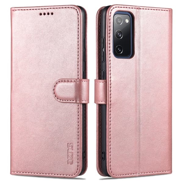 AZNS Samsung Galaxy S20 FE Plånboksfodral i Konstläder - Roséguld