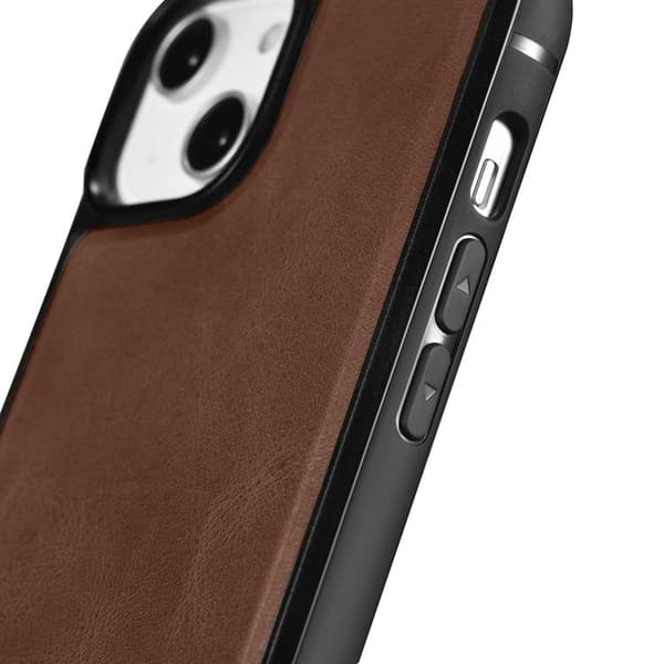 iCarer iPhone 14 Plus Skal Magsafe Aktä Läder - Brun Brun