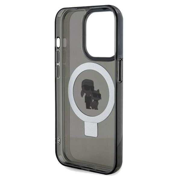 Karl Lagerfeld iPhone 13 Pro Max Mobilskal MagSafe Ringställ Svart