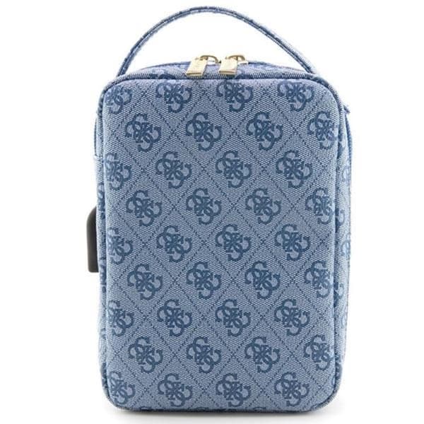 Guess Organizer-taske 4G Printed Stripes - Blå Blå