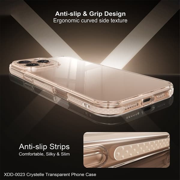 XUNDD Mobilskal till iPhone 16 Pro Max Klar Anti-Scratch Hård PC Transparent