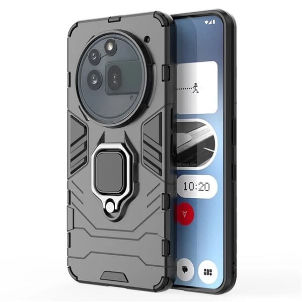 Mobilskal till Nothing Phone (3a) Pro Ringhållare Kickstand Svart