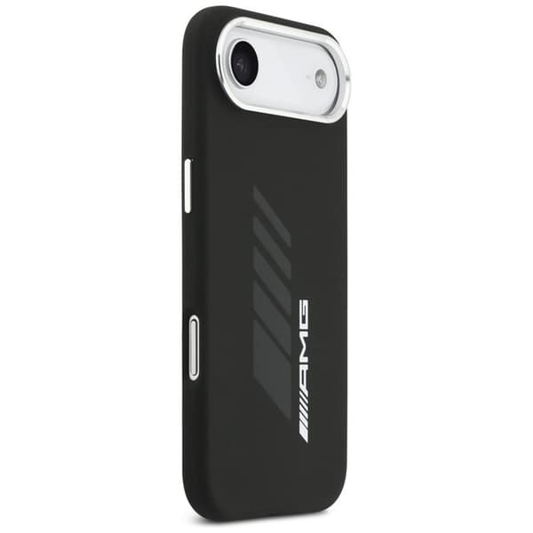 AMG telefontaske til iPhone Air MagSafe silikone oversize romber - sort Svart