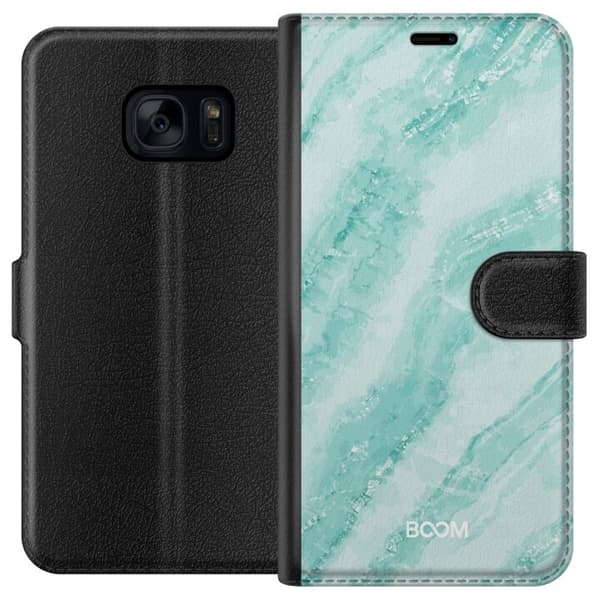 Pung Taske til Samsung Galaxy S7 med Mint Marmor