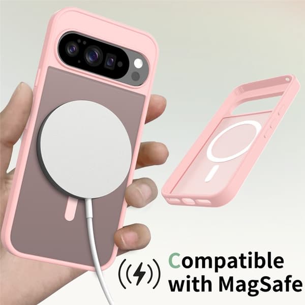 Mobilskal till Google Pixel 10 Pro XL MagSafe Skin Touch - Rosa Rosa