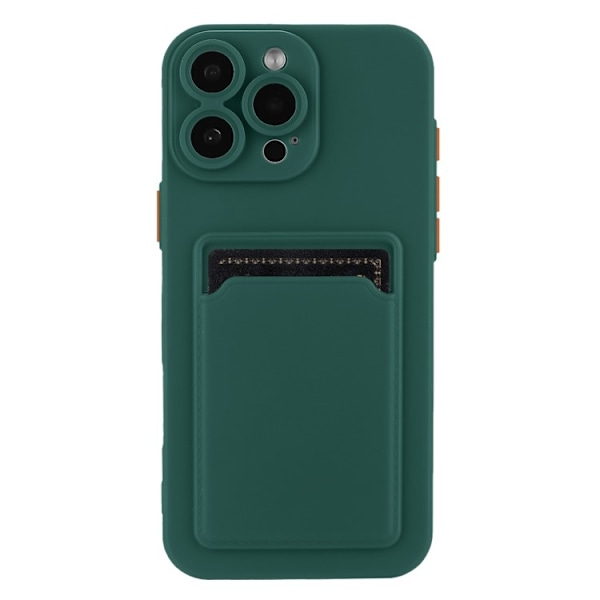 Mobilskal till iPhone 16 Pro Max Korthållare TPU - Midnattsgrön Grön