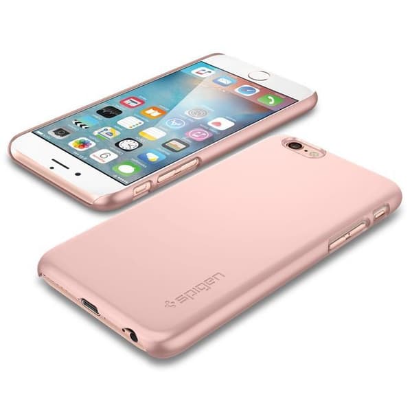 SPIGEN Ultra Thin Fit Cover til Apple iPhone 6/6S - Rose Gold Roséguld