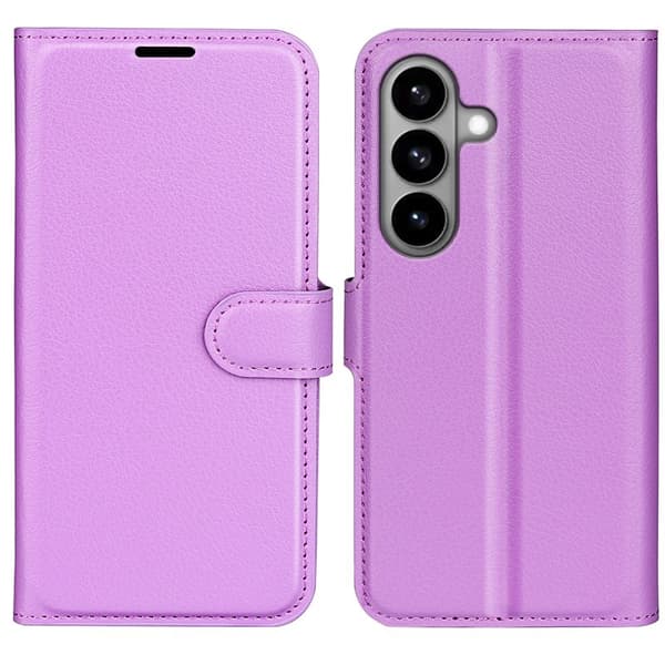 Amorus Plånboksfodral för Samsung Galaxy S26 Plus Konstläder Stöd - Lila