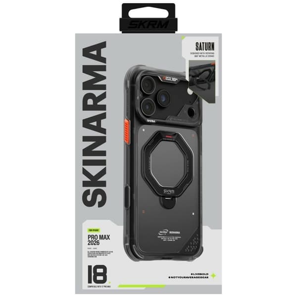 Skinarma Mobilskal För iPhone 18 Pro Max/17 Pro Max Magsafe Saturn - Svart