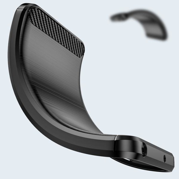 Realme GT Neo 3 Skal Carbon Silicone Flexible - Svart