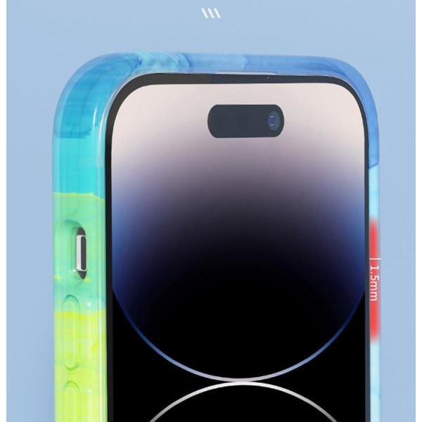 BOOM iPhone 14 mobiltaske Magsafe Water Color - Lilla