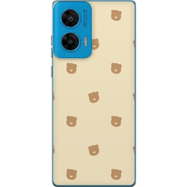 Telefontaske til Motorola G96 med bjørnemønster
