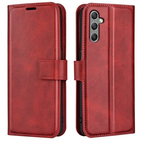 Galaxy A24 4G Plånboksfodral Folio Flip Calf - Röd
