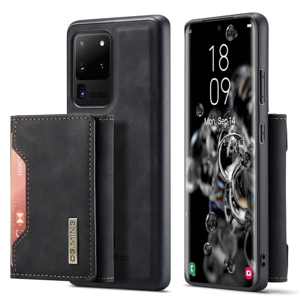 DG.MING Plånboksfodral med Ställfunktion för Samsung Galaxy S20 Ultra - Svart