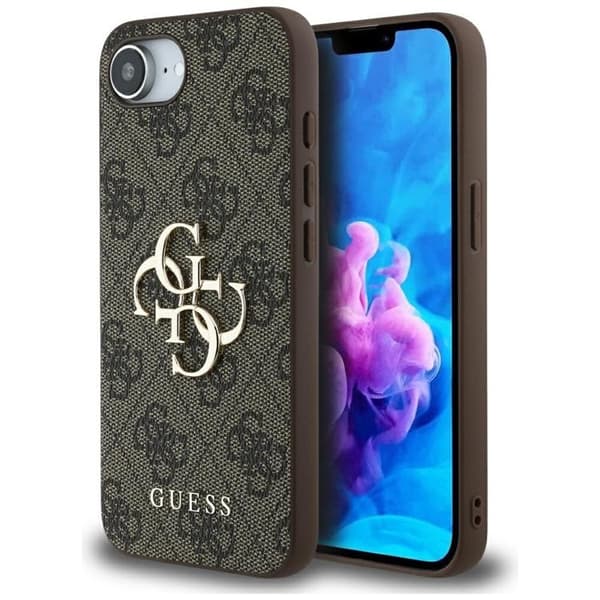 Guess Mobilskal till iPhone 16e 4G Big Logo - Brun Brun