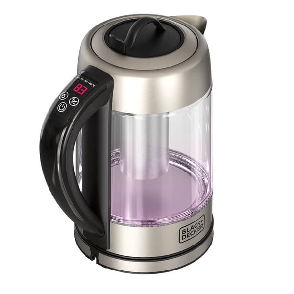 BLACK+DECK Vattenkokare  i Glas med Té-filter 1,7L