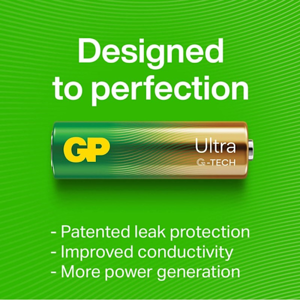 GP Batteri Ultra Alkaline AAA LR03 4-Pack