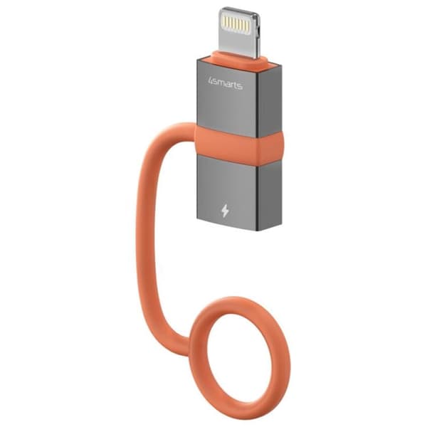 [2-Pack] 4smarts USB-C till Lightning Adapter 27W - Grå Grå