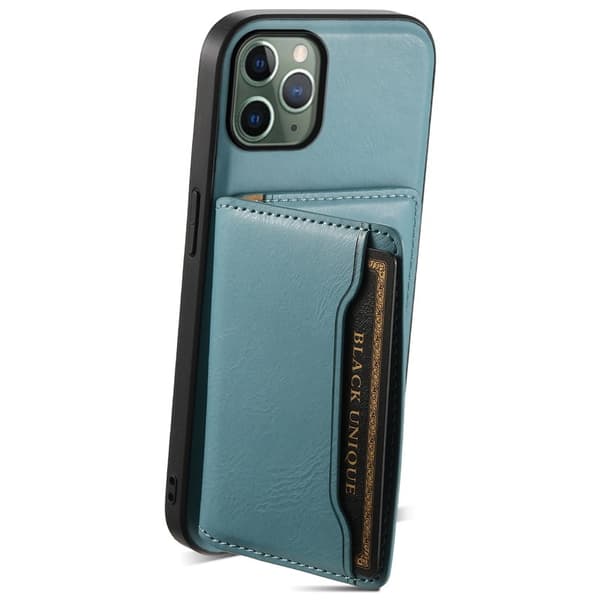 DENIOR Mobilskal till iPhone 11 Pro PU Läder + PC + TPU - Blå