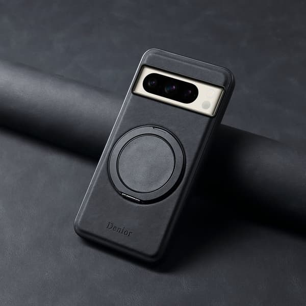 DENIOR Google Pixel 8 Pro Magnetiskt Fodral Konstläder Svart