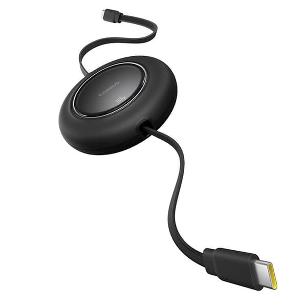 Baseus Infällbar USB-C till USB-C 100W Kabel 2m Free2Pull Mini Svart