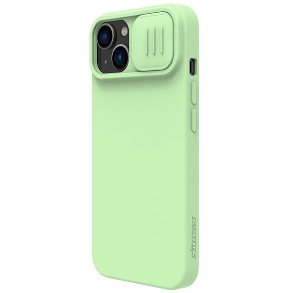 Nillkin iPhone 14 Plus Skal CamShield Silky Silicone - Grön Grön