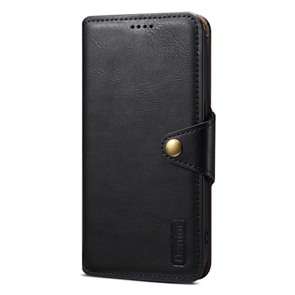 DENIOR iPhone 11 Pro Plånboksfodral Konstläder Svart