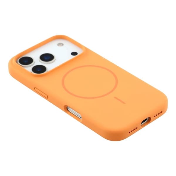 X-LEVEL Mobilskal till iPhone 17 Pro Max MagSafe Liquid Silikon Orange