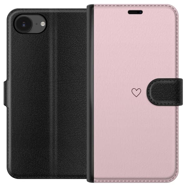 Plånboksfodral till Apple iPhone 16e med Litet Hjärta