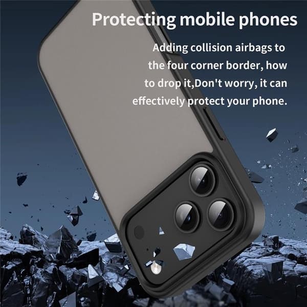 Mobilskal till iPhone 17 Pro Skin Touch Matte Svart