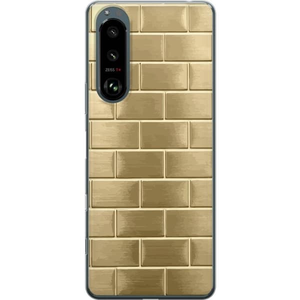 Telefontaske til Sony Xperia 5 III med gyldne mursten