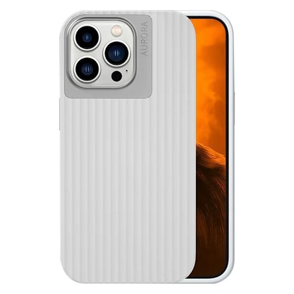 Mobilskal till iPhone 14 Pro Max Aurora Stripes - Vit
