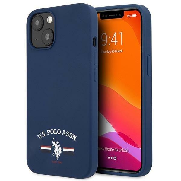 US Polo Silicone Collection Cover iPhone 13 mini - Marineblå Blue