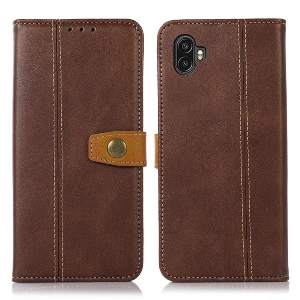 Galaxy Xcover 6 Pro Wallet Case Folio Flip - Brun
