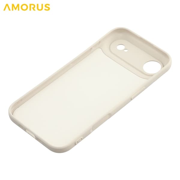 AMORUS Mobilskal till iPhone Air Precise Cutouts TPU Fiber - Vit Vit