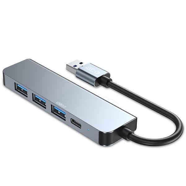 Tech-Protect 5IN1 Hub Adapter - Grå Grå