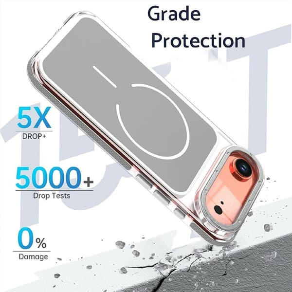 Mobilskal till iPhone Air MagSafe Dual Färg Shockproof - Grå Grå