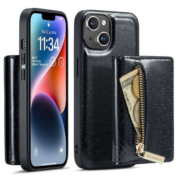DG.MING M3 Series Mobilskal till iPhone 14 2-i-1 Stöttåligt Svart