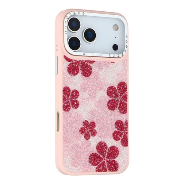 JAUCASE Mobilskal till iPhone 17 Pro Max MagSafe Flower - Rosa Rosa